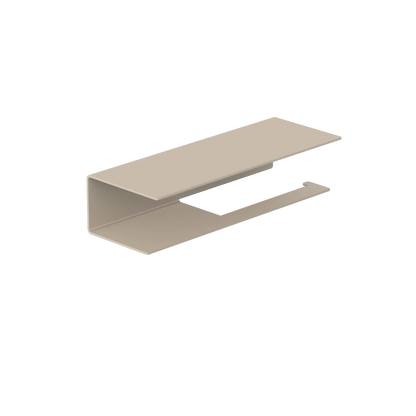 Portarrollos Bari – accesorios baño moderno con estante M (23cm) Beige derecho - Kaimok Design