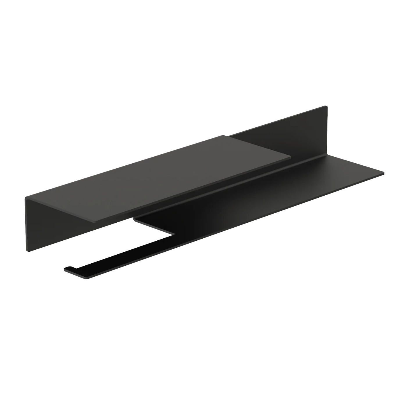 Portarrollo - negro largo- metal - Accesorios para baño - Kaimok Design