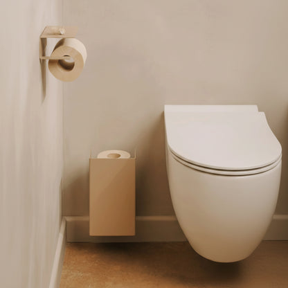 Portarrollos Bari – accesorios baño moderno con estante - Kaimok Design
