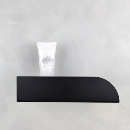 Estantería de pared metálica Torino – repisa flotante para baño y cocina Negro - Kaimok Design