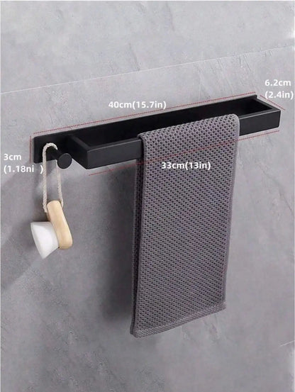 Toallero baño Torino – barra toallero sin taladro - Kaimok Design