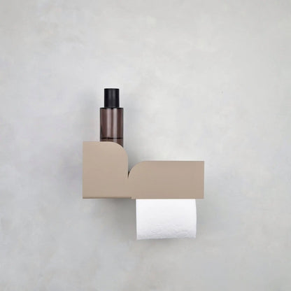 Estantería de pared metálica Torino – repisa flotante para baño Beige - Kaimok Design