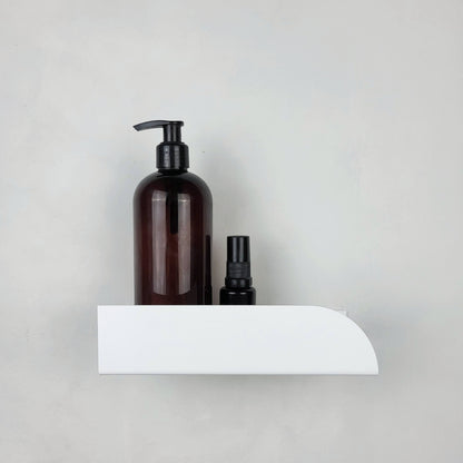 Estantería de pared metálica Torino – repisa flotante para baño y cocina Blanco - Kaimok Design