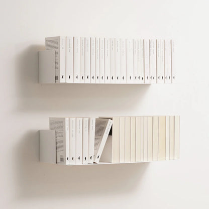 Estantería de pared metálica Bergamo – repisa flotante para libros - Kaimok Design