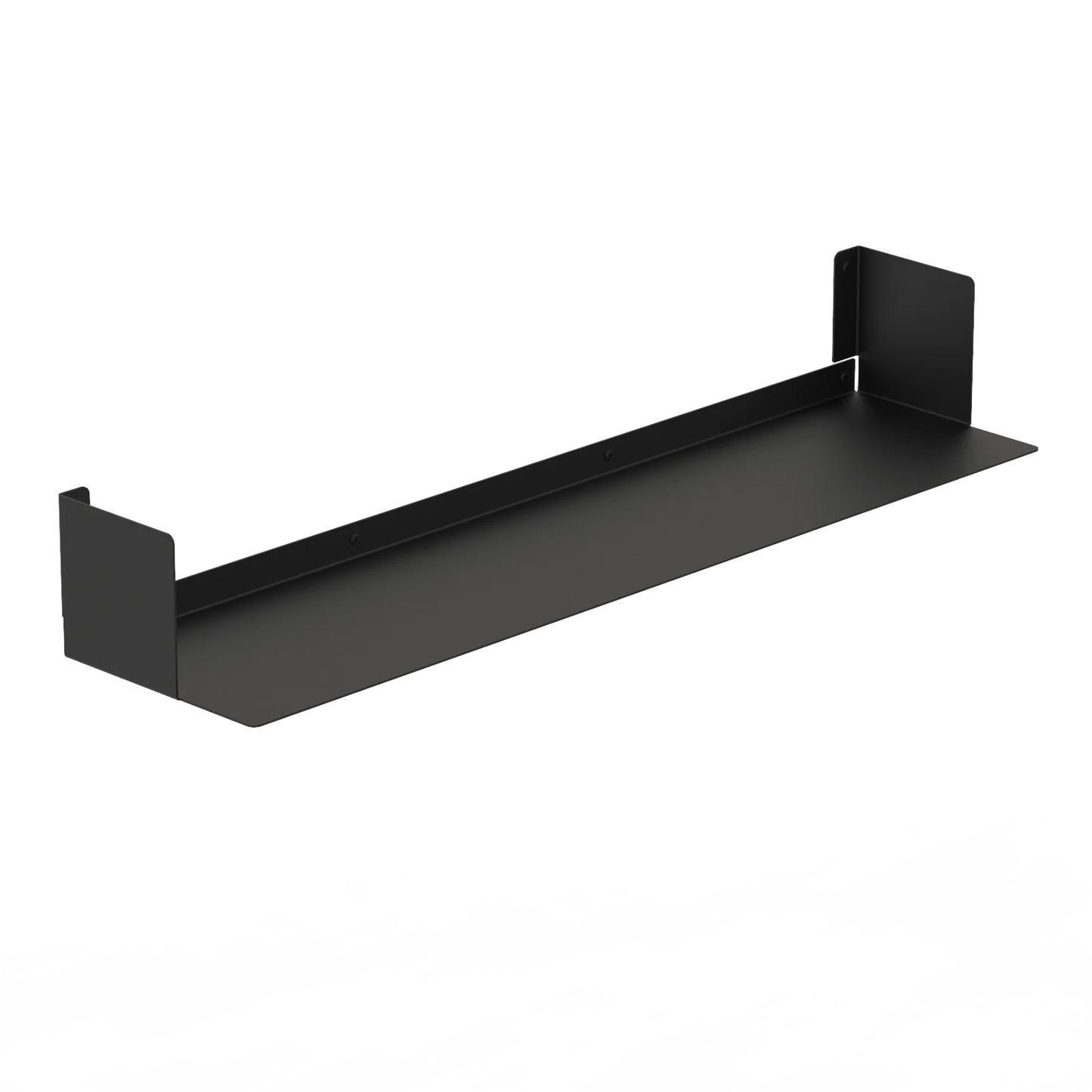 Estantería de pared metálica Bergamo – repisa flotante para libros L (97 cm) Negro - Kaimok Design