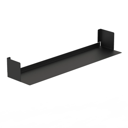 Estantería de pared metálica Bergamo – repisa flotante para libros L (97 cm) Negro - Kaimok Design