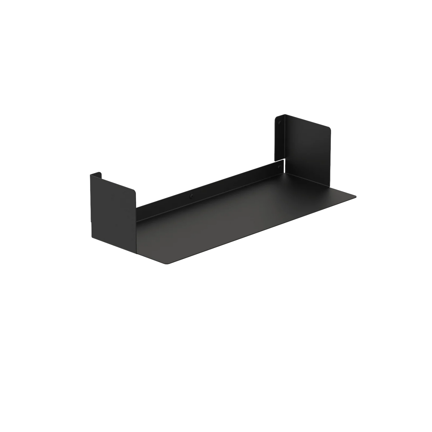 Estantería de pared metálica Bergamo – repisa flotante para libros M (60 cm) Negro - Kaimok Design