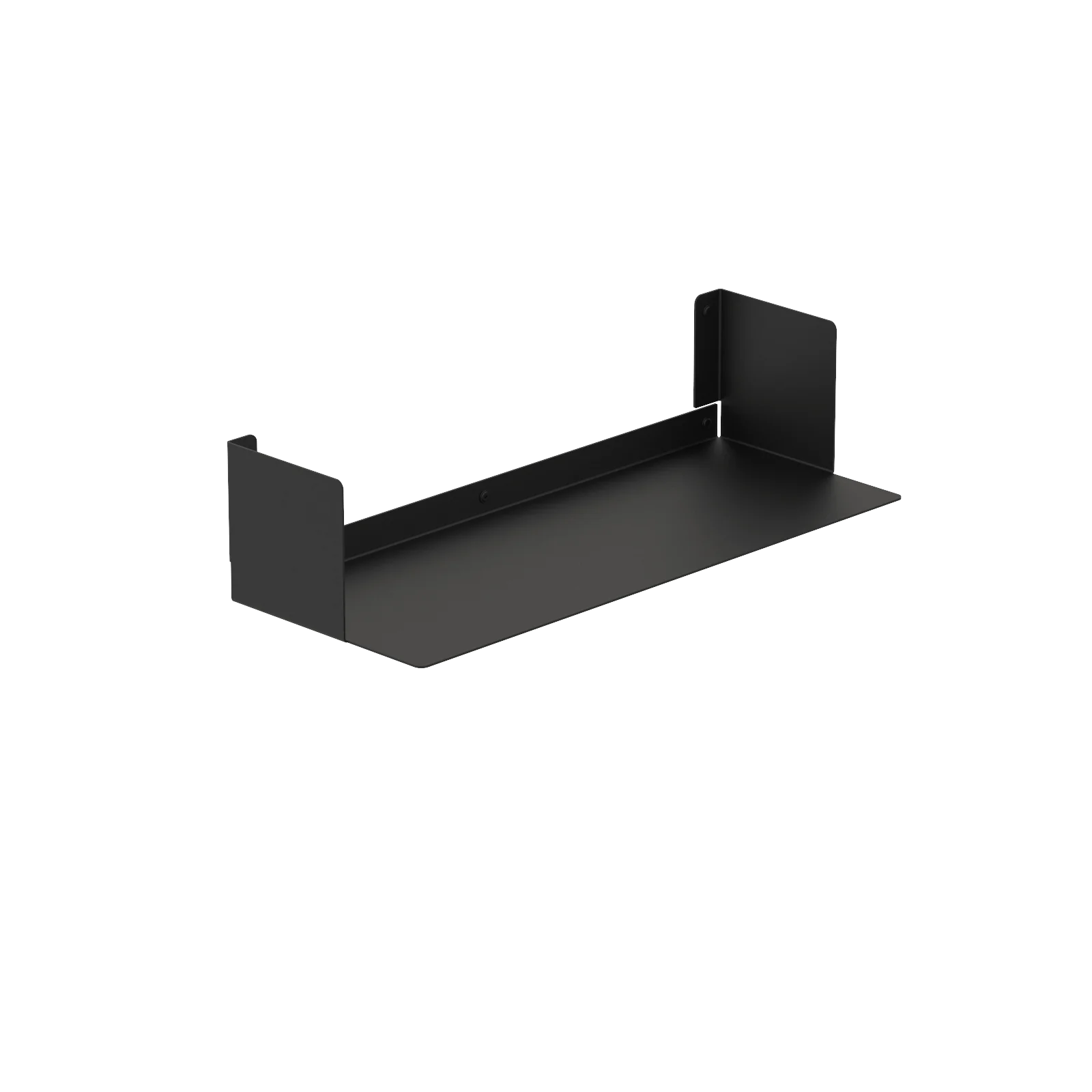Estantería de pared metálica Bergamo – repisa flotante para libros M (60 cm) Negro - Kaimok Design