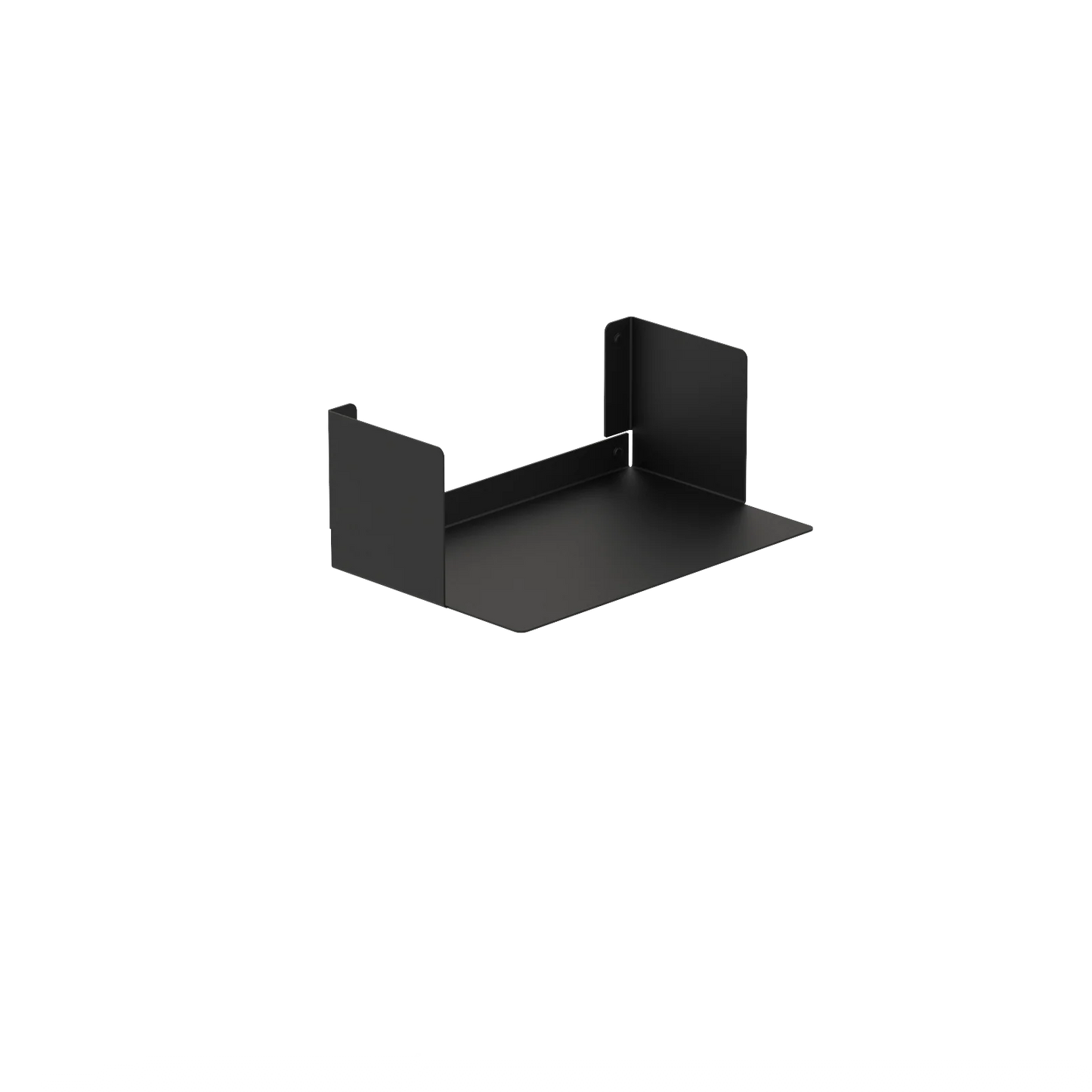 Estantería de pared metálica Bergamo – repisa flotante para libros S (37 cm) Negro - Kaimok Design