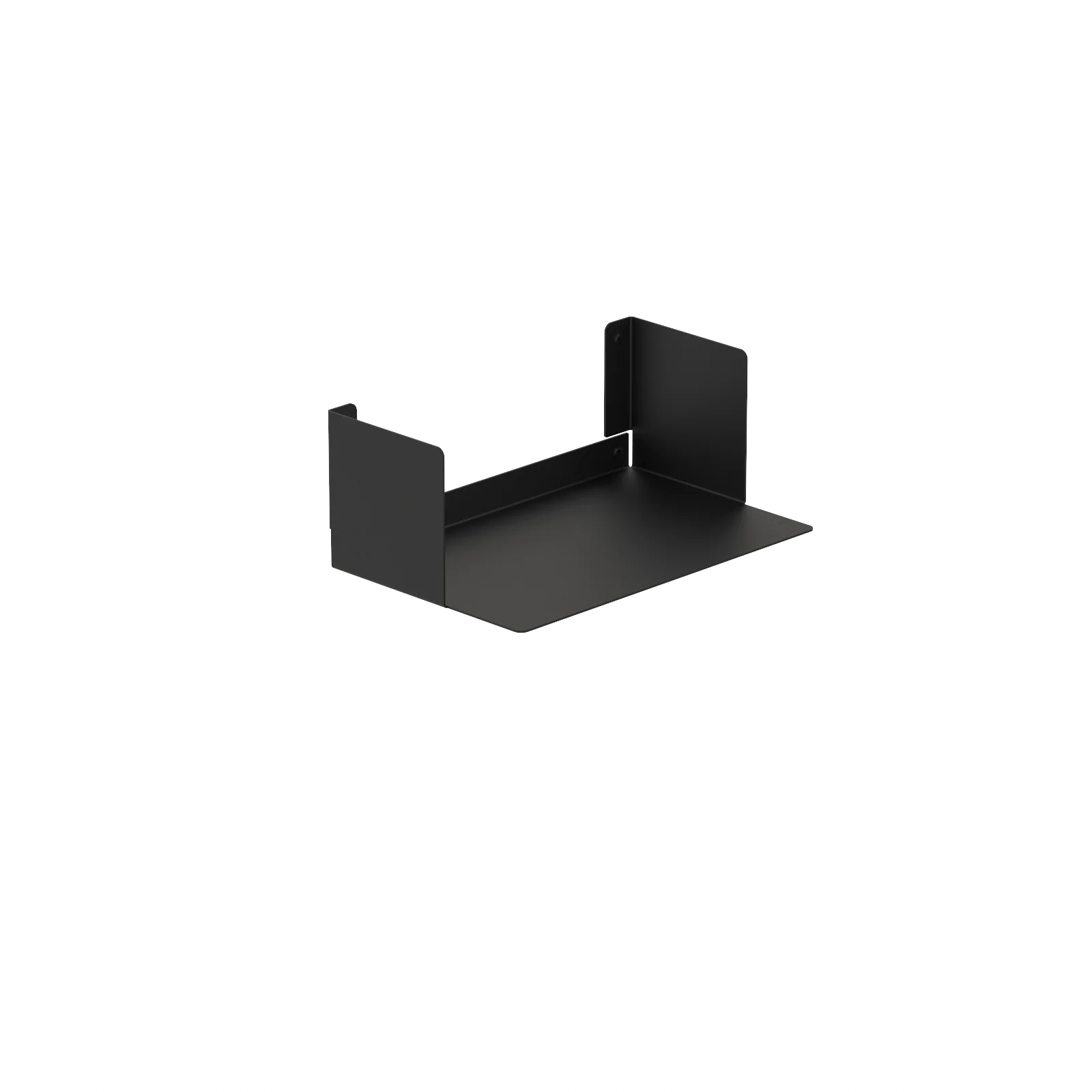 Estantería de pared metálica Bergamo – repisa flotante para libros S (37 cm) Negro - Kaimok Design