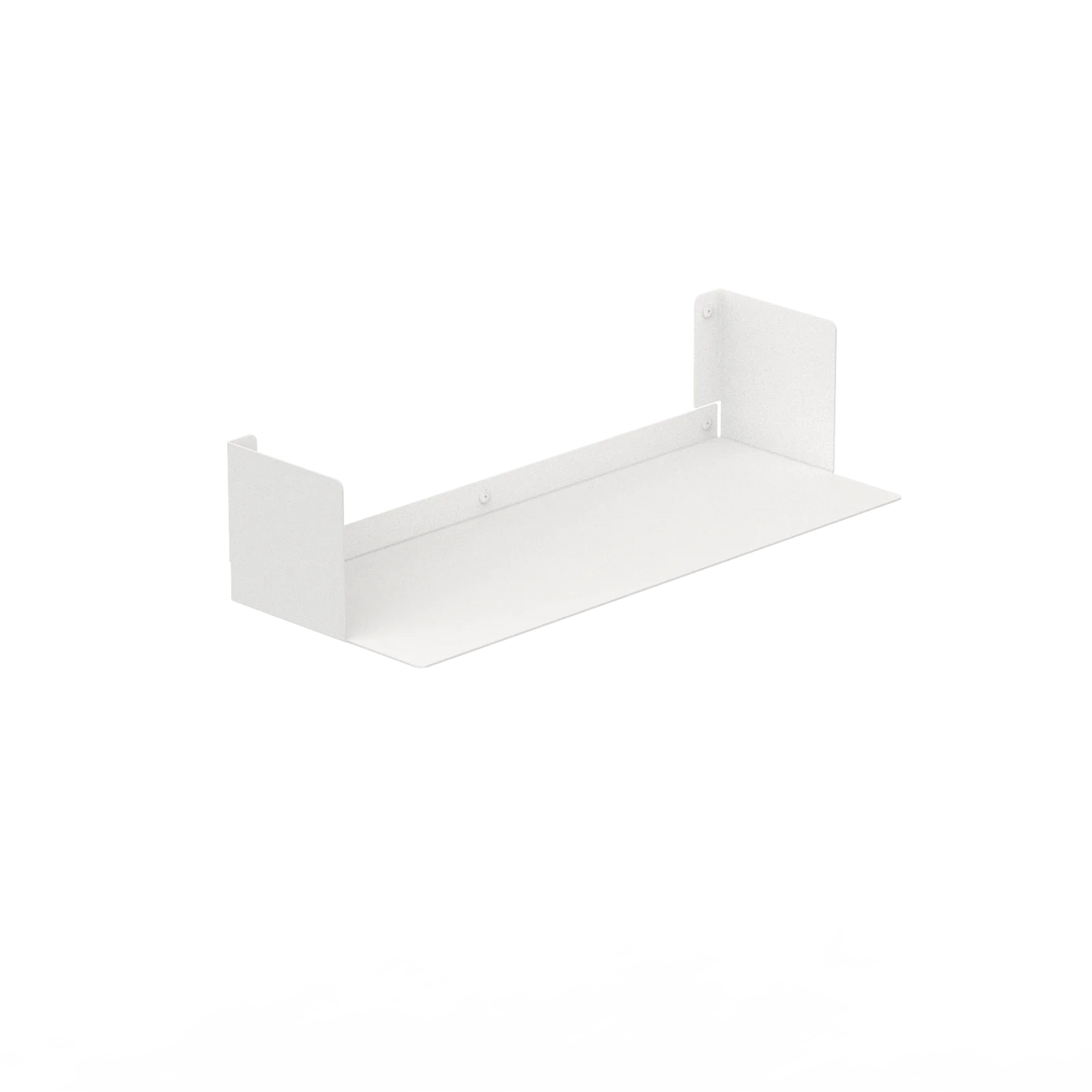 Estantería de pared metálica Bergamo – repisa flotante para libros M (60 cm) Blanco - Kaimok Design