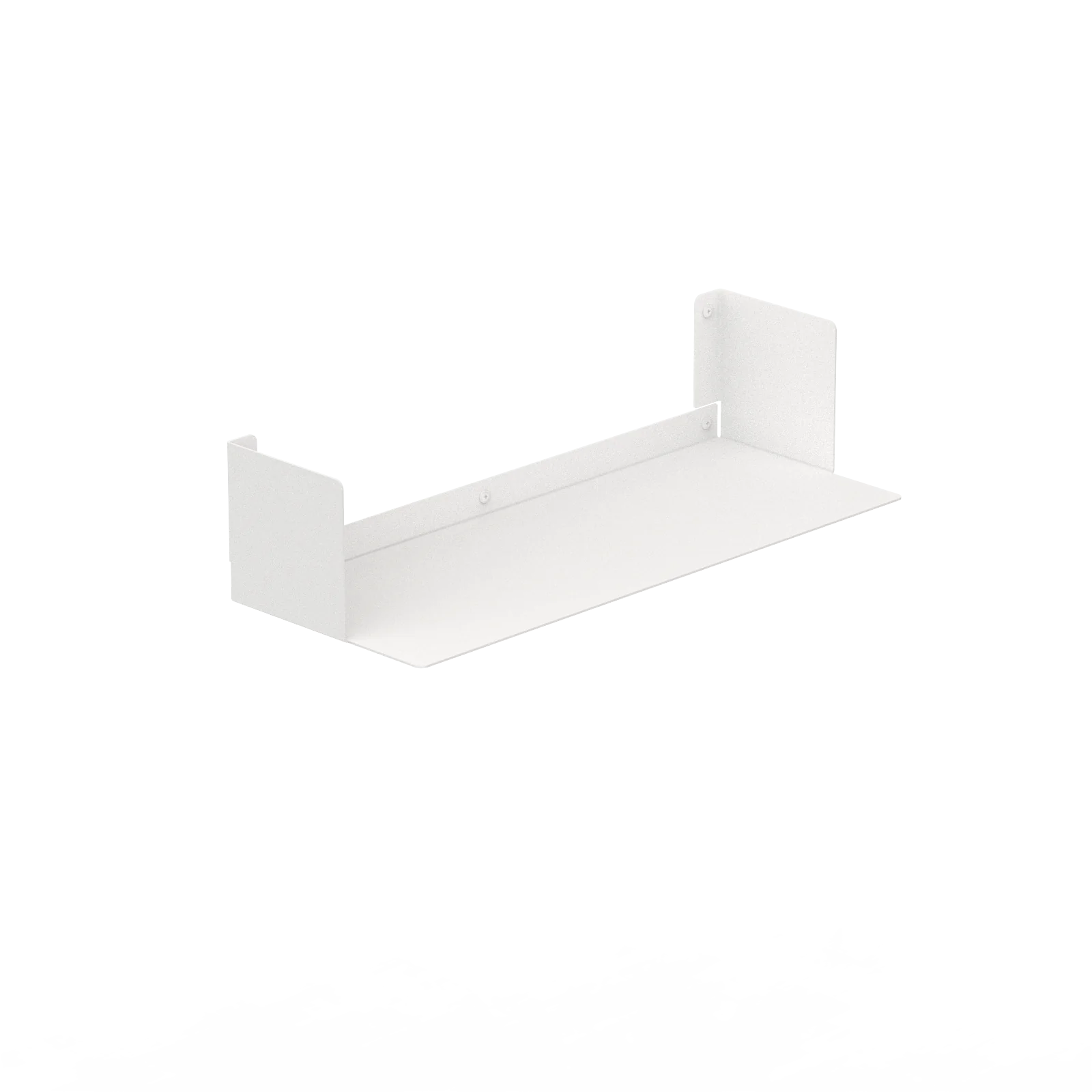 Estantería de pared metálica Bergamo – repisa flotante para libros M (60 cm) Blanco - Kaimok Design