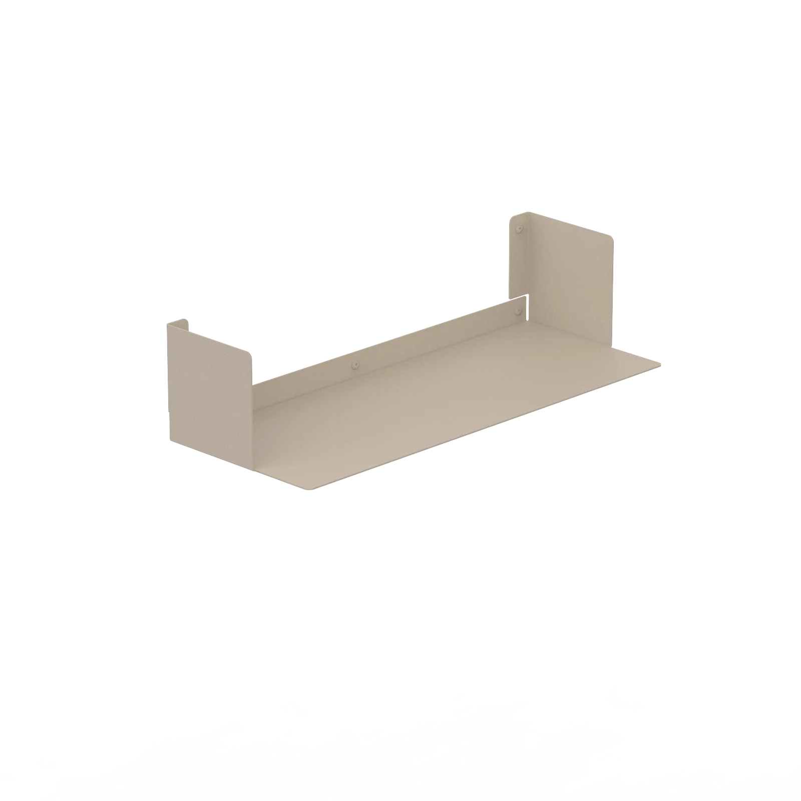Estantería de pared metálica Bergamo – repisa flotante para libros M (60 cm) Beige - Kaimok Design