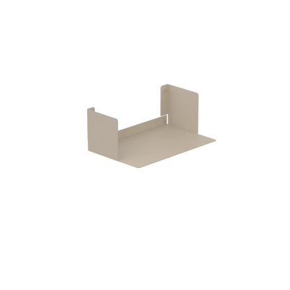 Estantería de pared metálica Bergamo – repisa flotante para libros S (37 cm) Beige - Kaimok Design