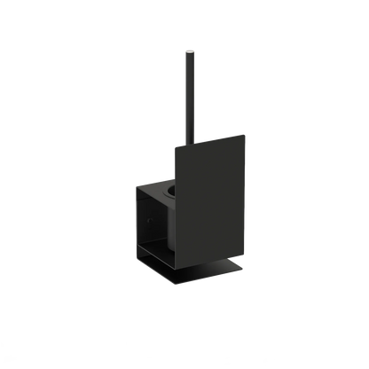 Escobillero Sorrento – accesorios baños modernos en acero inoxidable M (14cm) Negro - Kaimok Design