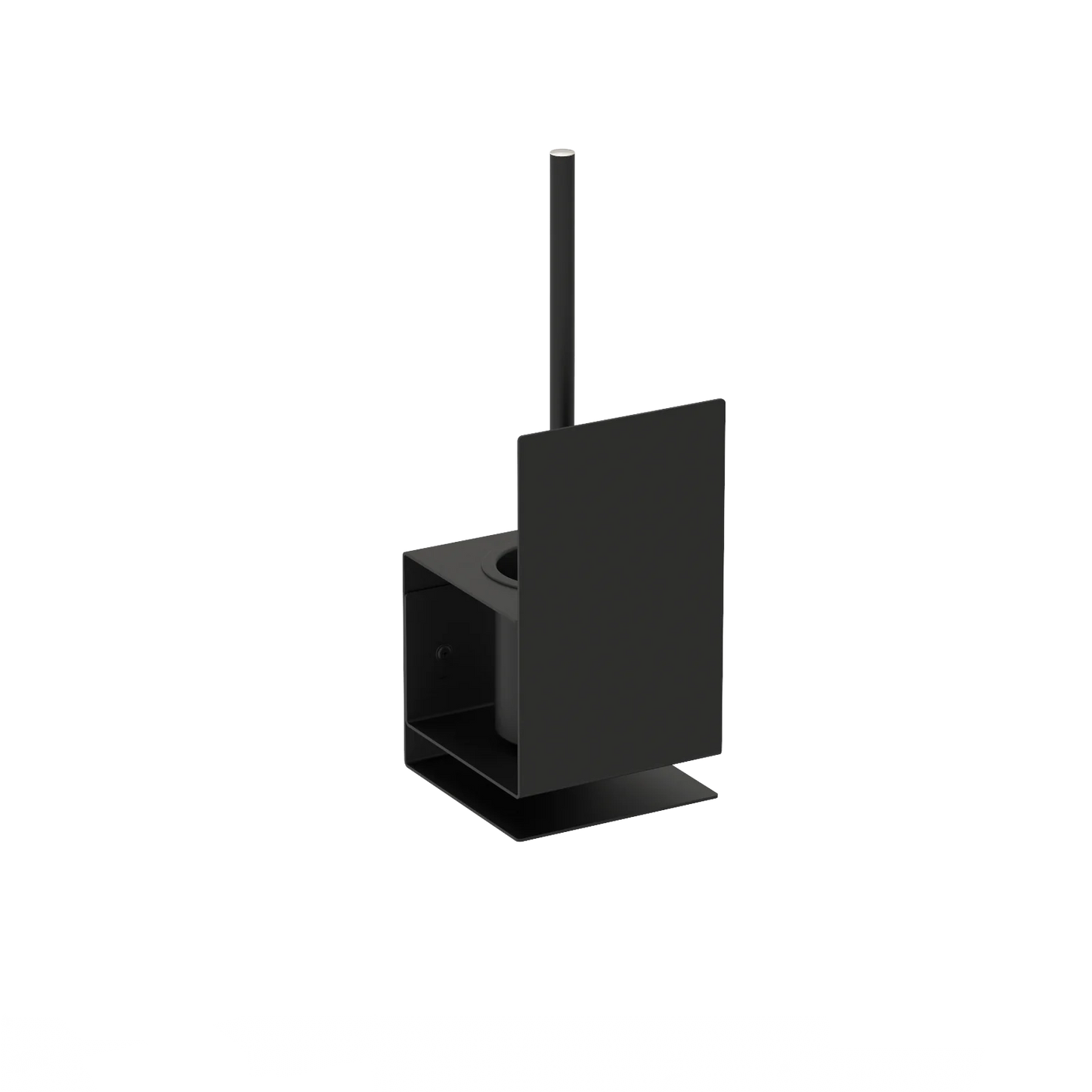 Porta scopino da parete, porta scopino sospeso per WC, moderno e minimalista, Accessorio da bagno in acciaio inox, portascopino Lugano Kaimok Design