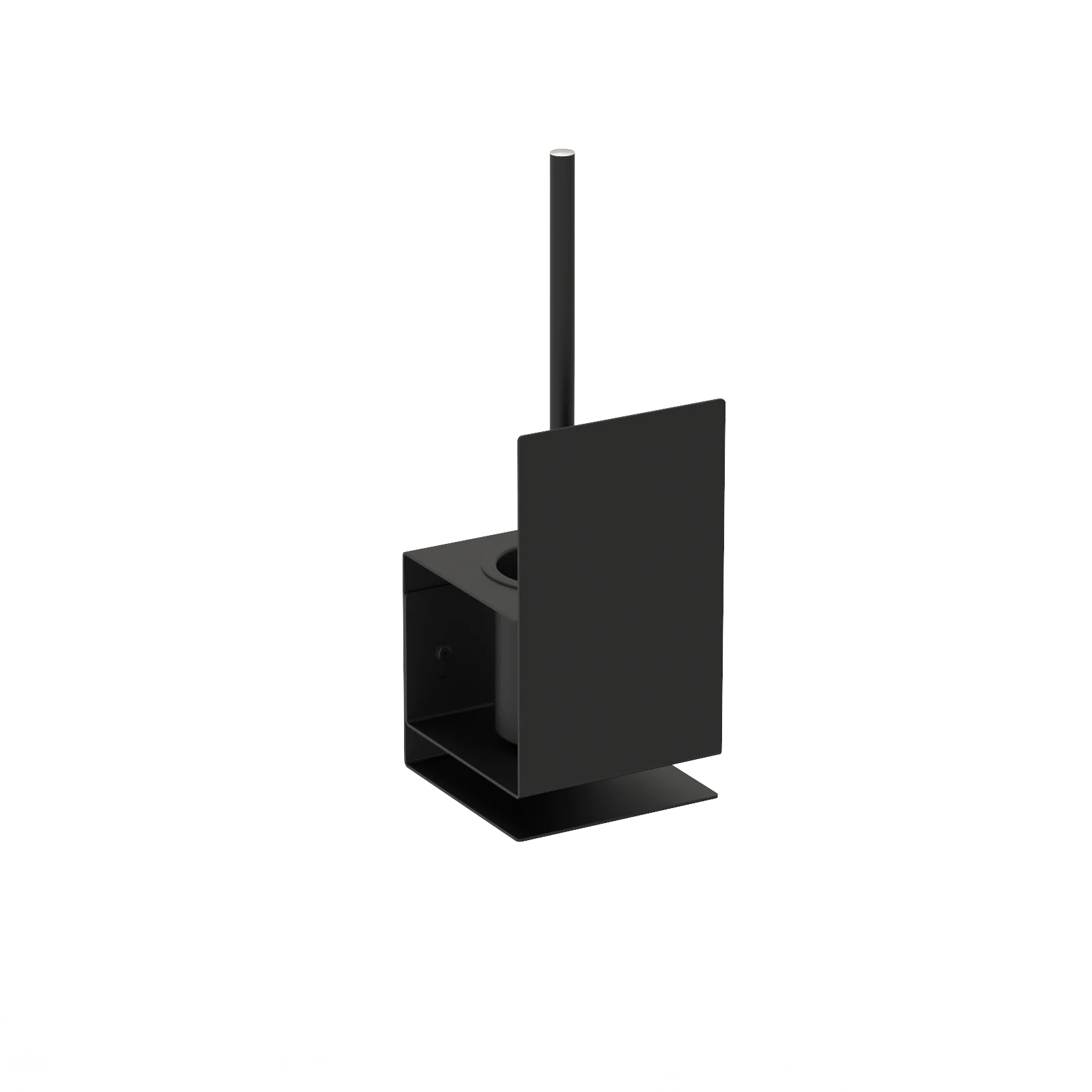 Porta scopino da parete, porta scopino sospeso per WC, moderno e minimalista, Accessorio da bagno in acciaio inox, portascopino Lugano Kaimok Design