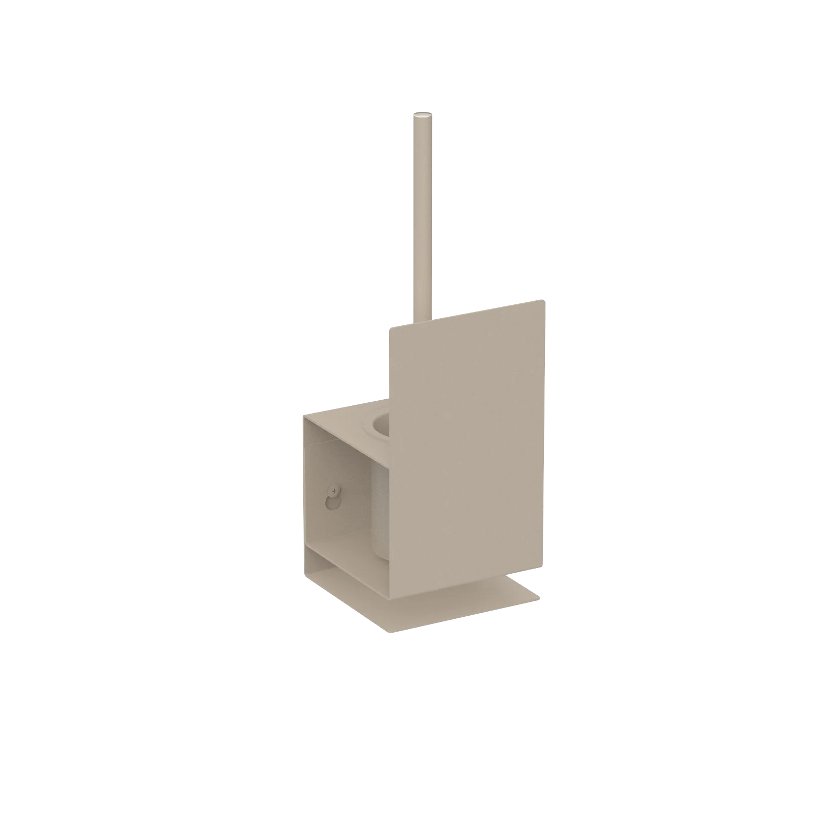 Porta scopino da parete, porta scopino sospeso per WC, moderno e minimalista, Accessorio da bagno in acciaio inox, portascopino Lugano Kaimok Design