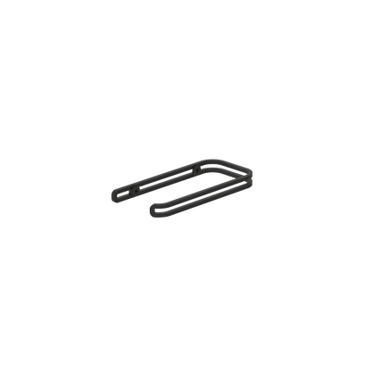 Portarrollos Padova – porta papel higiénico minimalista de pared (S 14 cm individual) Negro - Kaimok Design