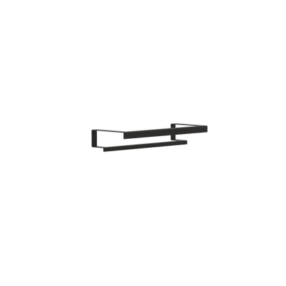 Toallero Siena – barra para toalla baño en acero inoxidable S (37 cm) Negro Doble - Kaimok Design