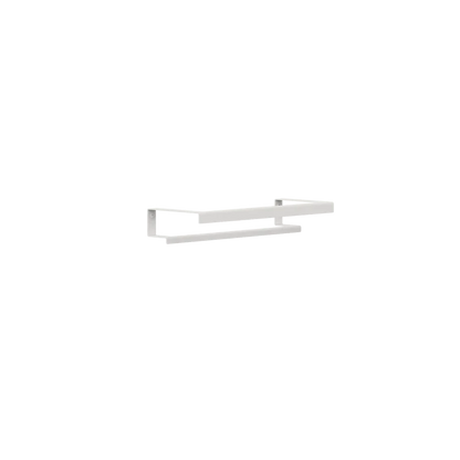Toallero Siena – barra para toalla baño en acero inoxidable S (37 cm) Blanco Doble - Kaimok Design