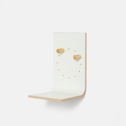 Estantería de pared de madera Brera – repisa flotante Pequeño Blanco - Kaimok Design