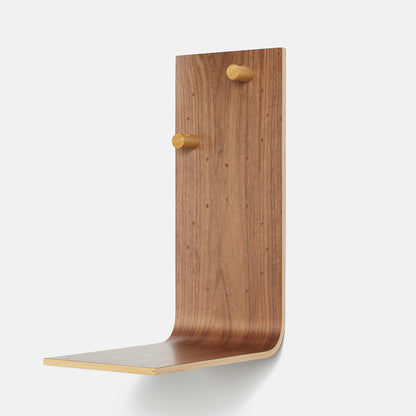 Estantería de pared de madera Brera – repisa flotante Grande Nogal - Kaimok Design